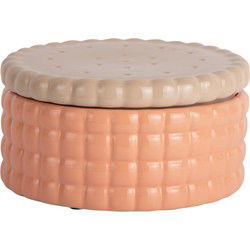 Present Time - Storage Jar Biscuit Box Large - Peach orange