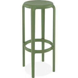 Binnen barkruk PEYA 36x36x75 cm Groen