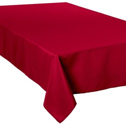 Tafelkleed rechthoekig 300 x 150 cm rood polyester - Tafellakens