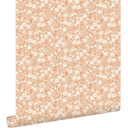 ESTAhome behang bloemetjes licht terracotta - 0.53 x 10.05 m - 139580