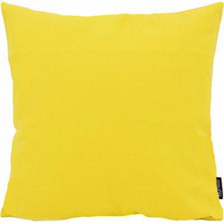Uni Geel | 45 x 45 cm | Kussenhoes | Katoen / Polyester