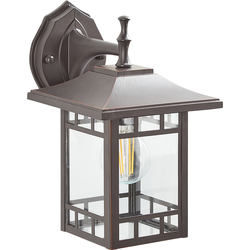 Beliani HERIOT - Tuin wandlamp-Zwart-IJzer
