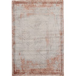Vercai Rugs Artisan Collectie - Laagpolig Vloerkleed - Zacht Tapijt voor Woonkamer - Polyester - Crème Roze - 160x230 cm