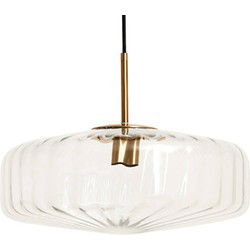 Light & Living - hanglamp - Pleat - transparant - glas - Ø 30cm - E27 - 2971996