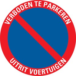 Schild rund 300 mm Parken verboten - Pickup