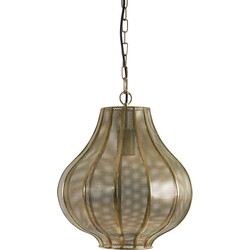 D - Light & Living - Hanglamp Micha - 30.5x30.5x36.5 - Goud