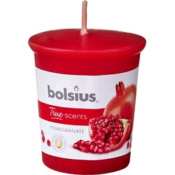 3 stuks - Votive 53/45 rond True Scents Pomegranate - Bolsius