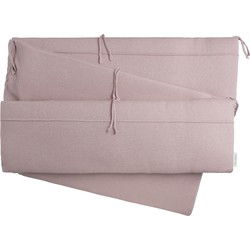 Baby's Only Boxbumper - Boxomrander - Parkomranding Sparkle - Zilver-Roze Mêlee - 330x28 cm - Met subtiel glittertje