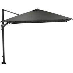 Hawaii zweefparasol Deluxe 300x300 carbon black/moss green zonwering