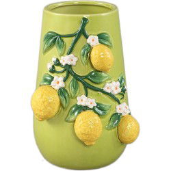 PTMD Vaas Stacy - 16x15x22 cm - Keramiek - Groen