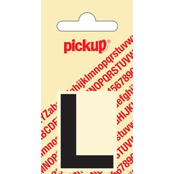 Plakletter Helvetica 40 mm zwart L - Pickup