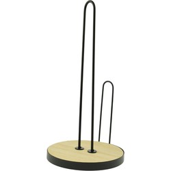 Orange85 Keukenrolhouder - Metaal - Staand - Rollenhouder - Zwart - Keuken