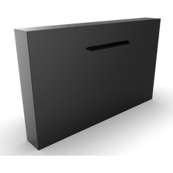 Cascadi Aluminium Watervalelement (naast vijver) Lengte: 3000 Breedte: 250 Hoogte: 1200