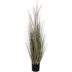 Mica Decorations Kunstplant Dogtail Gras in Pot - H150xØ17 cm - Paars