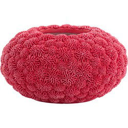Light&living Vaas deco Ø47,5x25,5 cm CORAL rood