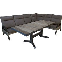Rollinsville dining hoekset chocolate taupe