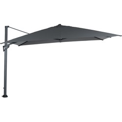 Garden Impressions Hawaii zweefparasol King Pole 400x400 cm - donker grijs