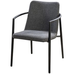 Youkou dining chair alu black/panther black - Yoi