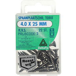 Sp.pl.schr.torx 4,0x25mm rvs 22st