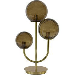 Light & Living - tafellamp - Magdala - goud - glas - kleurglas-lamp - E14 - 1872264