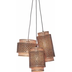 Hanglamp Bhutan - Bamboe/Zwart - 3L