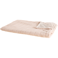 SMAHRA - Plaid - Pastelroze - 150 x 200 cm - Polyester