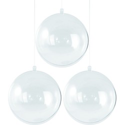 15x Kerstballen om te vullen 7 cm - Kerstbal