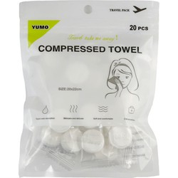 Decopatent® 20 STUKS Compressed Towels voor Reis of Onderweg - Travel Towel - Handdoek - Gecomprimeerde doekjes - In Tablet vorm
