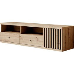 Meubella - TV-Meubel Cassandra - Licht eiken - 161 cm