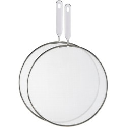 HI Spatdeksels - set van 2x - D25 en D29 cm - RVS - Koekenpannen