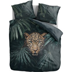100% Microvezel dekbedovertrekset Jungle Majesty Leopard - 240x200/220 + 2*60x70 cm
