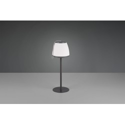 Moderne Tafellamp  Domingo - Kunststof - Grijs
