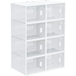 4goodz 8-delige Set Sneakerbox Schoenendozen - Schoenorganizer