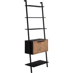 DTP Home Rack Cosmo, 2 doors,200x70x35 cm, recycled teakwood