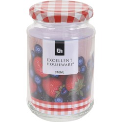 4x Jam pot met draaideksel 370 ml - Weckpotten