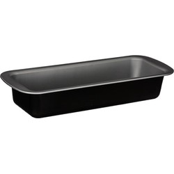 5Five Cake bakken bakvorm/bakgerei Backery Pro - metaal - anti-aanbak laag - zwart - 35 x 13 x 6 cm - Cakevormen