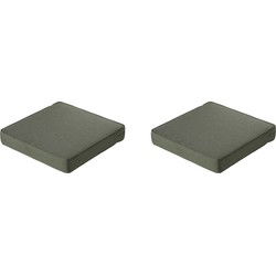 Madison -  Lounge Profi-Line Zitkussen Manchester green - Ca. 60x60 cm - Set van 2