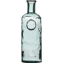 Natural Living Bloemenvaas Olive Bottle - transparant - glas - D13 x H45 cm - Fles vazen - Vazen