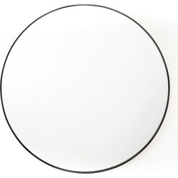 HV Round Mirror Metal - Black - 80cm