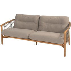 Nora 3-zits lounge bank teak