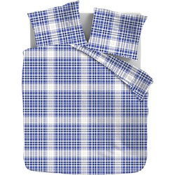 Katoenen Flanellen Dekbedovertrekset Squares - 240x220 + 2*60x70cm