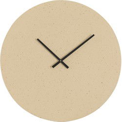 Light&living Klok Ø59 cm LICOLA mat zand+licht bruin gespikkeld