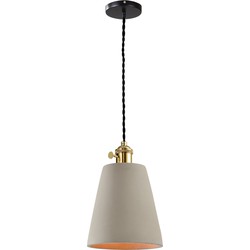 QUVIO Hanglamp beton langwerpig grijs - QUV5094L-GREY