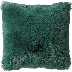 Dutch Decor FLUFFY - Sierkussen 60x60 cm - superzacht - XL kussen - Galapagos Green - groen - Dutch Decor