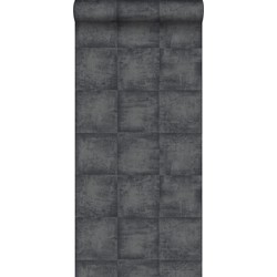 ESTAhome behang betonlook zwart