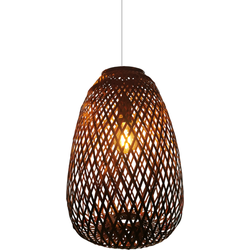 Fine Asianliving Bamboe Hanglamp Zwart Handgemaakt - Tanner D30xH40cm