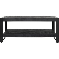 Starfurn Salontafel Boaz Black met onderblad | 110 cm