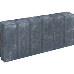 5 stuks! Blokjesband zwart 8x25x50 cm - Gardenlux