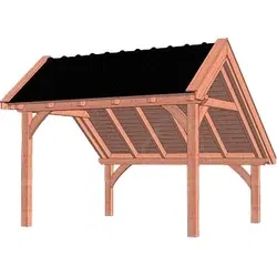 Trendhout douglas kapschuur De Hoeve XL, 415 x 380 cm