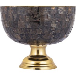 PTMD Loder Gold Horn shiny bowl natural horn mosaic tap